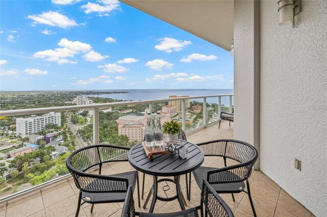 400 Beach Dr NE Unit 2301, Saint Petersburg, FL 33701 - balcony with a city view and a water view