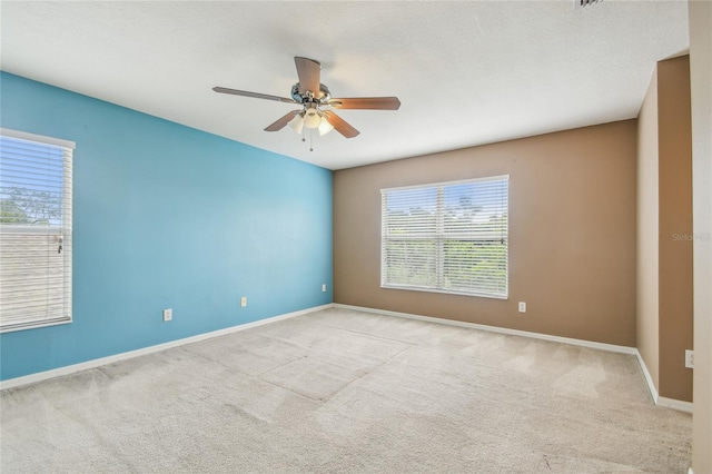 10343 Avelar Ridge Dr, Riverview, FL 33578 - empty room with carpet floors and a ceiling fan