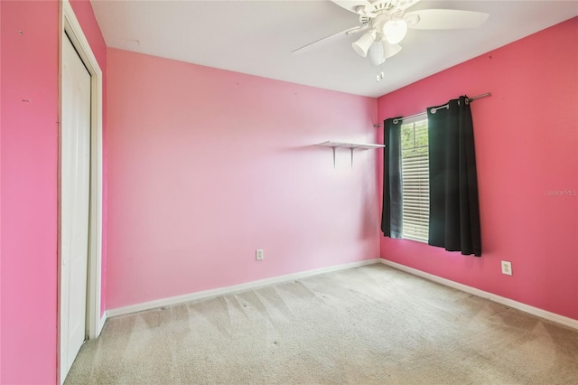 10343 Avelar Ridge Dr, Riverview, FL 33578 - empty room with carpet floors and ceiling fan