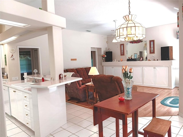 3740 Emerald Ln, Mulberry, FL 33860 - living area featuring light tile patterned floors