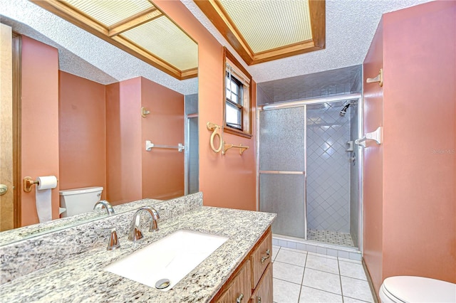 11070 Tilburg St, Spring Hill, FL 34608 - full bath with tile patterned floors, a shower stall, and vanity