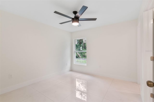 18146 Sinatra Ave, Port Charlotte, FL 33954 - unfurnished room featuring a ceiling fan and light tile patterned floors