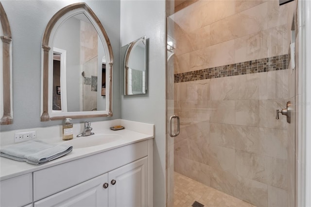 5642 Simonton St, Bradenton, FL 34203 - full bathroom featuring a shower stall and vanity