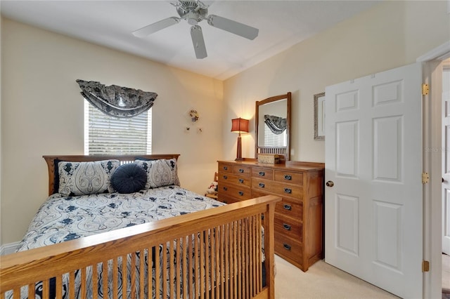 5642 Simonton St, Bradenton, FL 34203 - bedroom featuring light colored carpet and ceiling fan