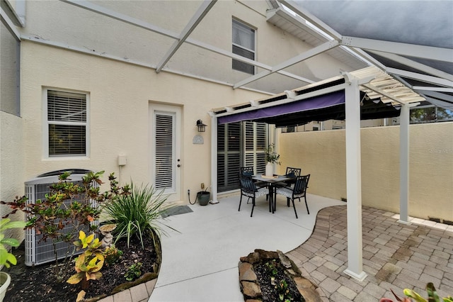5642 Simonton St, Bradenton, FL 34203 - view of patio featuring a pergola