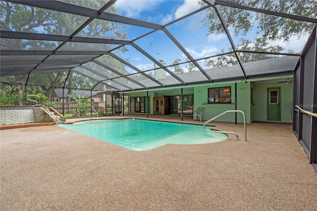 8470 Cranes Roost Dr, New Port Richey, FL 34654 - outdoor pool featuring a patio area and a lanai