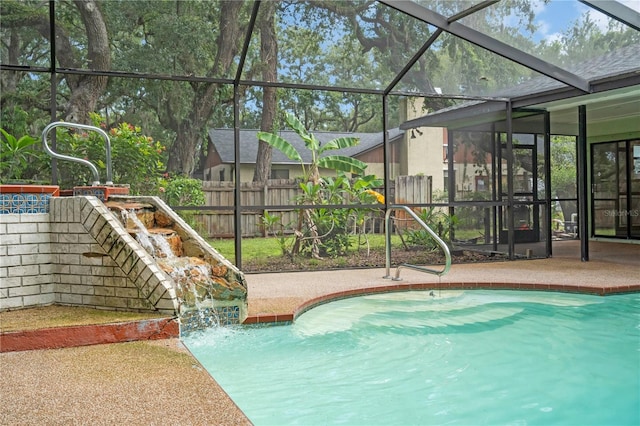 8470 Cranes Roost Dr, New Port Richey, FL 34654 - outdoor pool with a patio area and a lanai