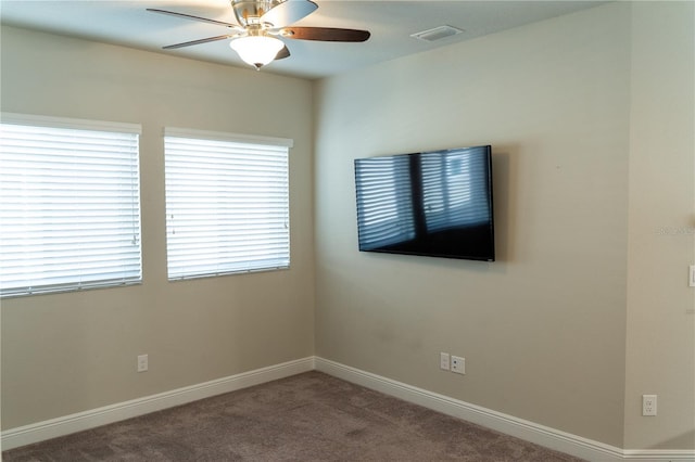 7508 Sea Lilly Ct, Apollo Beach, FL 33572 - unfurnished room featuring ceiling fan and carpet flooring