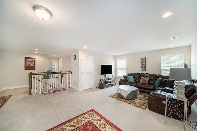 2101 Sunset Wind Loop, Oldsmar, FL 34677 - carpeted living room featuring recessed lighting