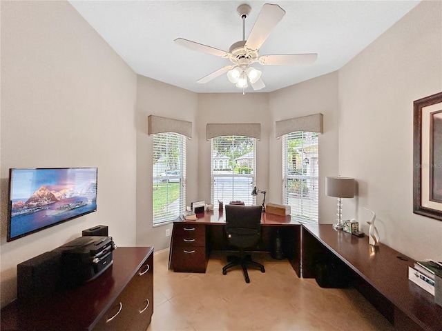 2802 Devonoak Blvd, Land O Lakes, FL 34638 - office with a ceiling fan