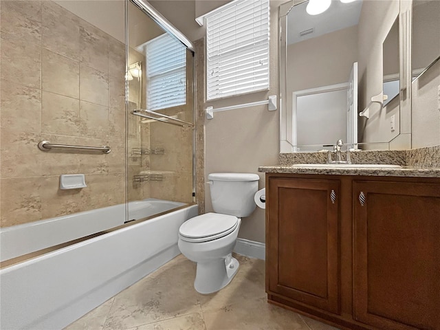 2802 Devonoak Blvd, Land O Lakes, FL 34638 - bathroom with vanity and shower / bath combination with glass door