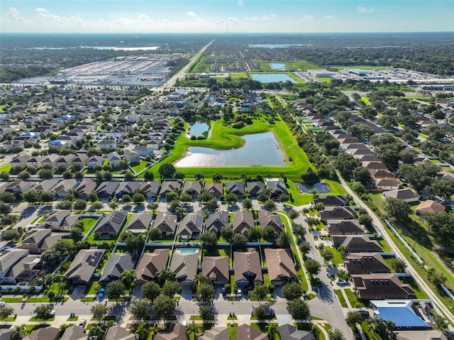 12218 Avondale Oak Pl, Riverview, FL 33578 - aerial perspective of suburban area with a nearby body of water