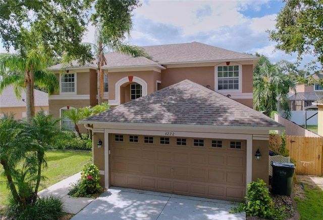 4222 Trumpworth Ct, Valrico, FL 33596 - view of front of property featuring stucco siding and a shingled roof