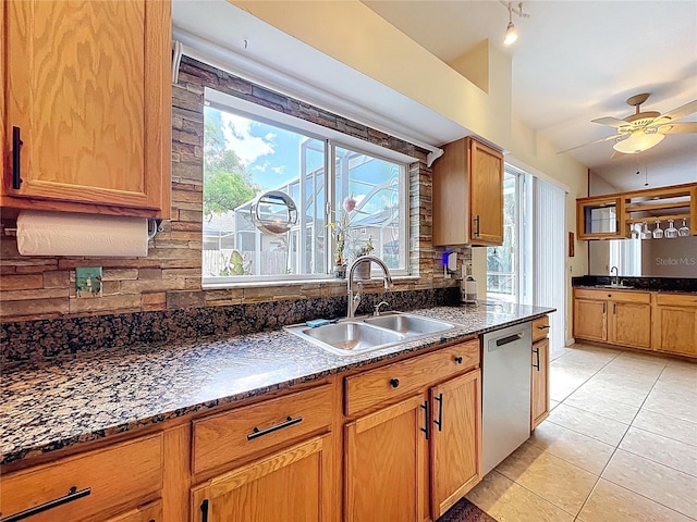 4222 Trumpworth Ct, Valrico, FL 33596 - kitchen featuring dishwasher, backsplash, and healthy amount of natural light
