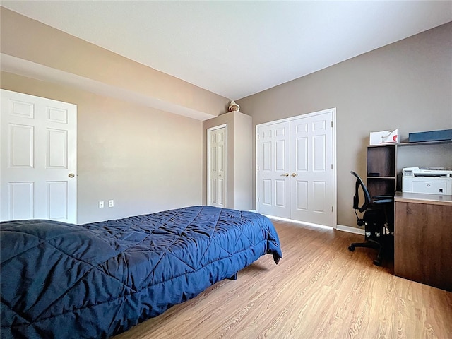 4222 Trumpworth Ct, Valrico, FL 33596 - bedroom with wood finished floors, a desk, and two closets