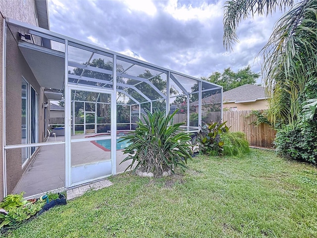 4222 Trumpworth Ct, Valrico, FL 33596 - view of yard featuring a patio and a lanai