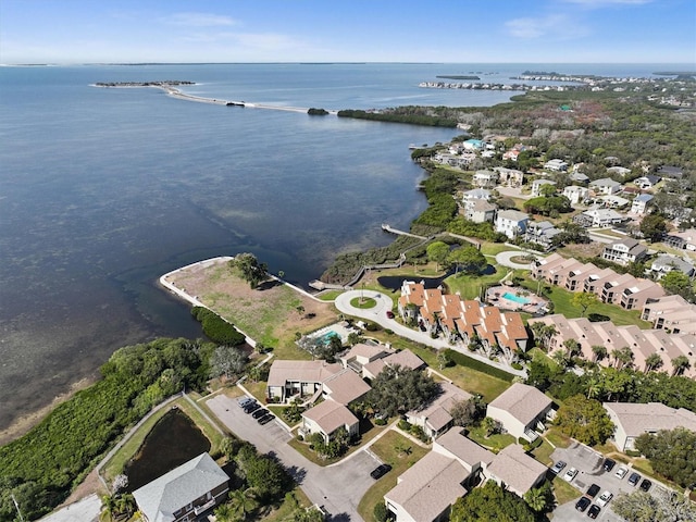 630 Windrush Bay Dr Unit 630, Tarpon Springs, FL 34689 - aerial view of property and surrounding area featuring a nearby body of water and nearby suburban area