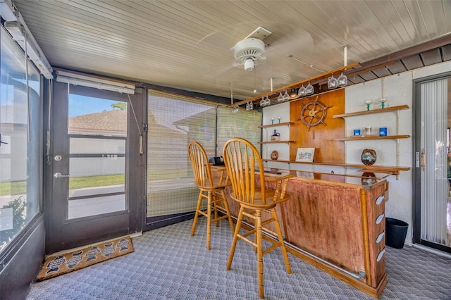 3302 69th St W, Bradenton, FL 34209 - sunroom with ceiling fan