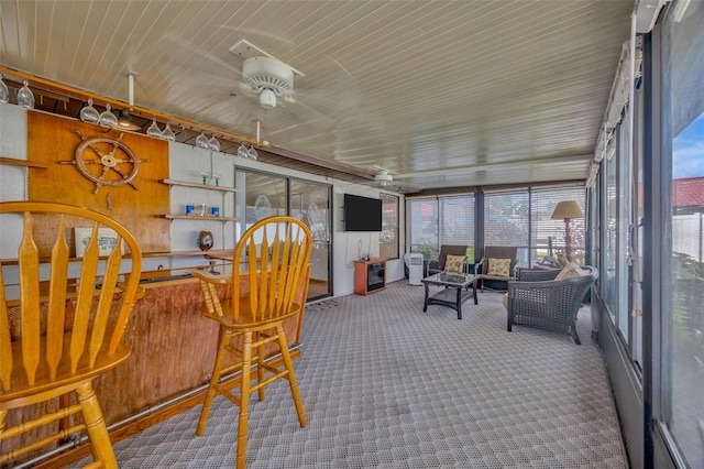 3302 69th St W, Bradenton, FL 34209 - sunroom / solarium with a ceiling fan