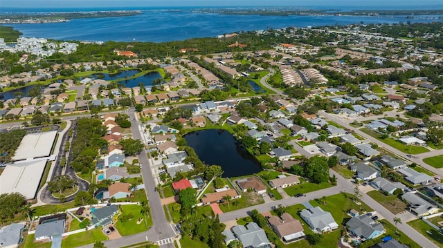 3302 69th St W, Bradenton, FL 34209 - aerial view of property's location featuring a large body of water and nearby suburban area