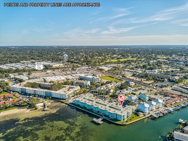 464 N Paula Dr Unit 106, Dunedin, FL 34698 - drone / aerial view of a nearby body of water