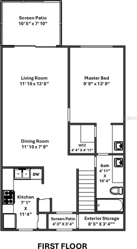 72 Pine Island Cir, Kissimmee, FL 34743 - view of room layout