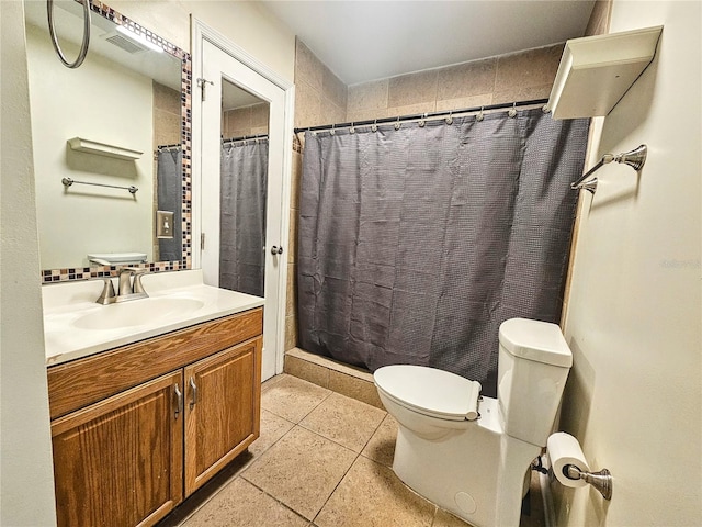 10928 Echo Loop, New Port Richey, FL 34654 - full bath featuring vanity, tile patterned floors, and a shower with shower curtain