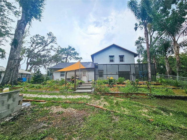 10928 Echo Loop, New Port Richey, FL 34654 - rear view of house with stucco siding
