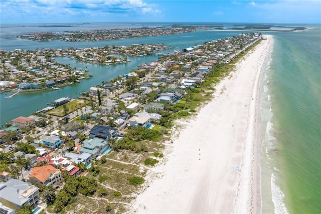131 N Tessier Dr, St Pete Beach, FL 33706 - aerial perspective of suburban area with expansive coastline