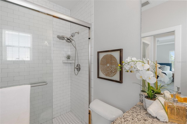 527 Jetstar Ln, Oldsmar, FL 34677 - ensuite bathroom featuring a shower stall and vanity