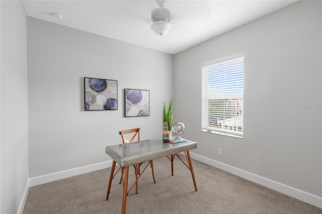 527 Jetstar Ln, Oldsmar, FL 34677 - office area featuring light colored carpet and baseboards