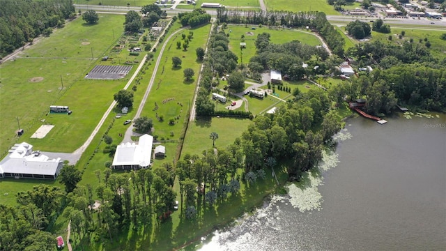 19410 N 41st Hwy, Lutz, FL 33548 - aerial view of property and surrounding area featuring rural landscape and a large body of water
