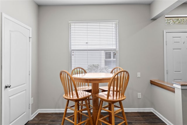 4715 Barnstead Dr, Riverview, FL 33578 - dining room with dark wood-style floors and baseboards