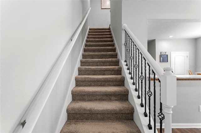 4715 Barnstead Dr, Riverview, FL 33578 - stairs with baseboards and recessed lighting