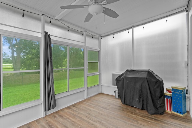 4715 Barnstead Dr, Riverview, FL 33578 - unfurnished sunroom with ceiling fan and healthy amount of natural light
