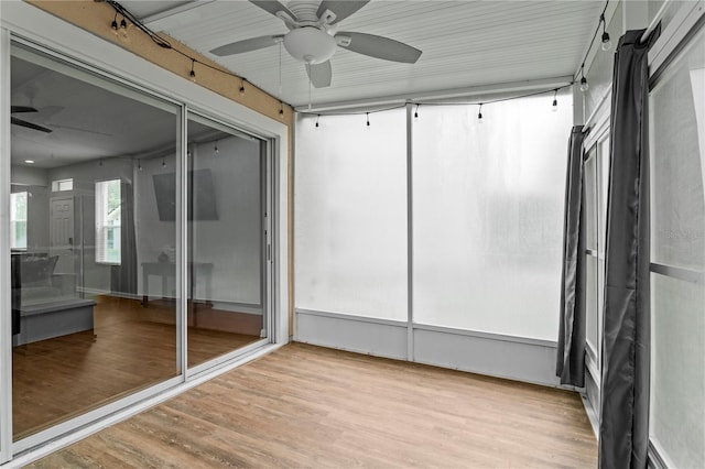 4715 Barnstead Dr, Riverview, FL 33578 - unfurnished sunroom with a ceiling fan