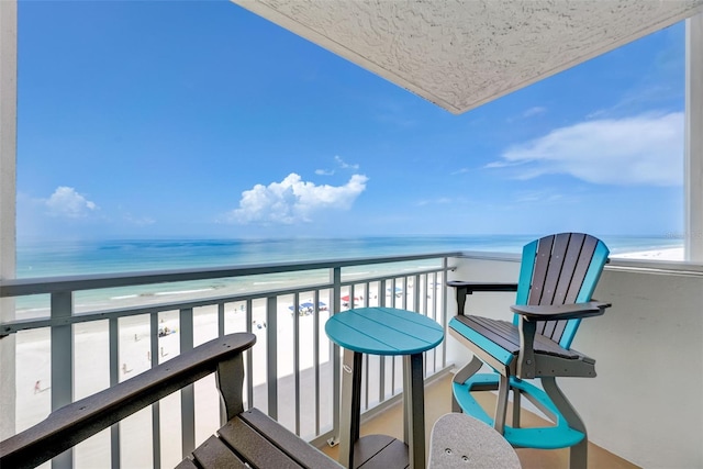 17408 Gulf Blvd Unit 601, Redington Shores, FL 33708 - balcony with view of water and beach