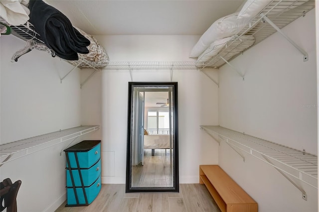 17408 Gulf Blvd Unit 601, Redington Shores, FL 33708 - spacious closet featuring light wood-style flooring