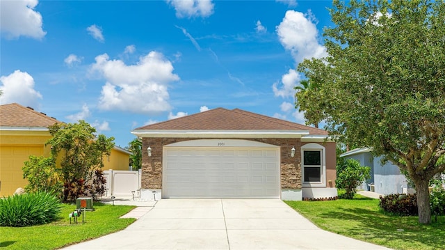 3051 27th Ct E, Palmetto, FL 34221 - ranch-style house with a garage and driveway