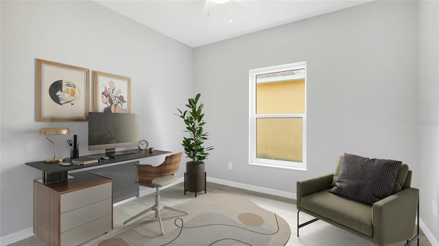 3051 27th Ct E, Palmetto, FL 34221 - office space featuring baseboards and a ceiling fan