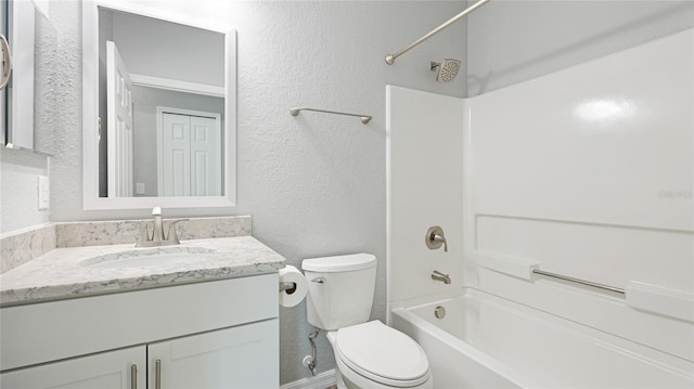 3051 27th Ct E, Palmetto, FL 34221 - full bathroom with shower / washtub combination, vanity, and a textured wall