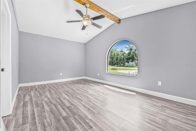 10430 Bobcat Dr, New Port Richey, FL 34654 - unfurnished room featuring wood finished floors and ceiling fan