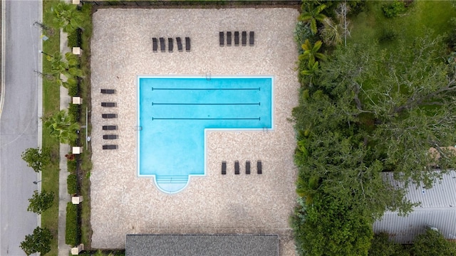 14317 Italia Dr, Wimauma, FL 33598 - view of subject property with a pool area