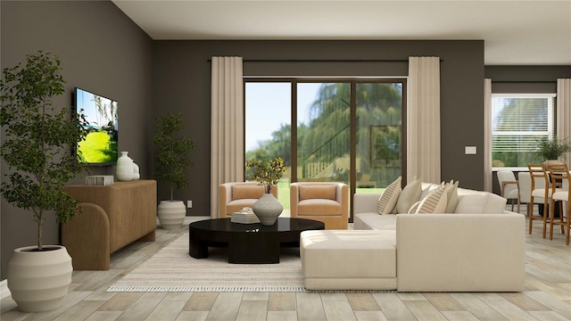 6925 E 116th Ct, Palmetto, FL 34221 - living room featuring light wood-style flooring