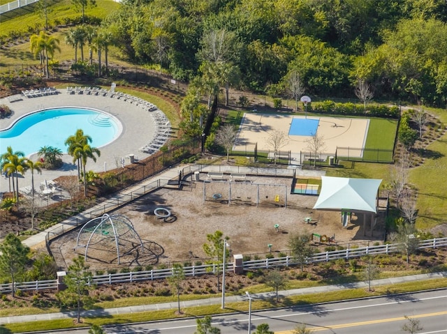 11829 Brighton Knoll Loop, Riverview, FL 33579 - drone / aerial view of a pool