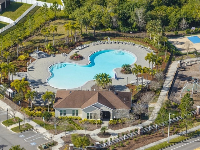 11829 Brighton Knoll Loop, Riverview, FL 33579 - drone / aerial view of a pool area
