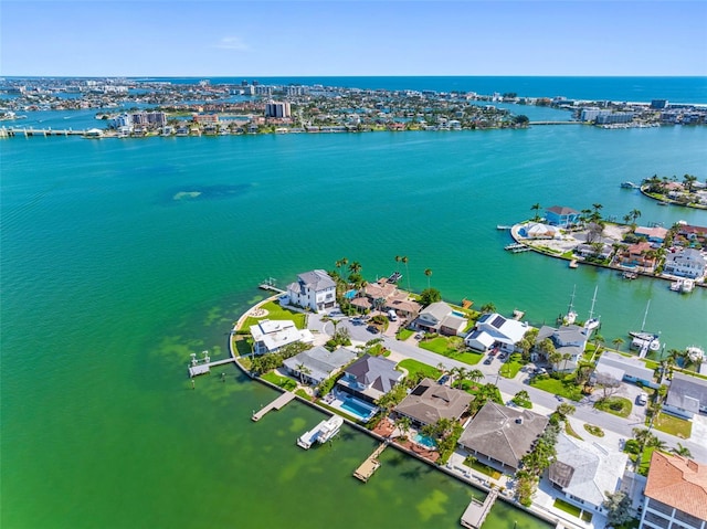11085 9th St E, Treasure Island, FL 33706 - drone / aerial view of a large body of water