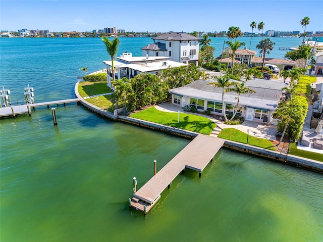11085 9th St E, Treasure Island, FL 33706 - dock featuring a water view