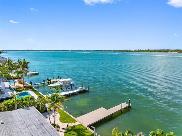 11085 9th St E, Treasure Island, FL 33706 - water view with a dock