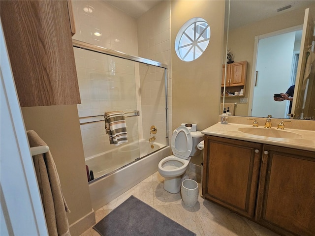 6900 Molakai Cir, Boynton Beach, FL 33437 - full bath with shower / bath combination with glass door and vanity